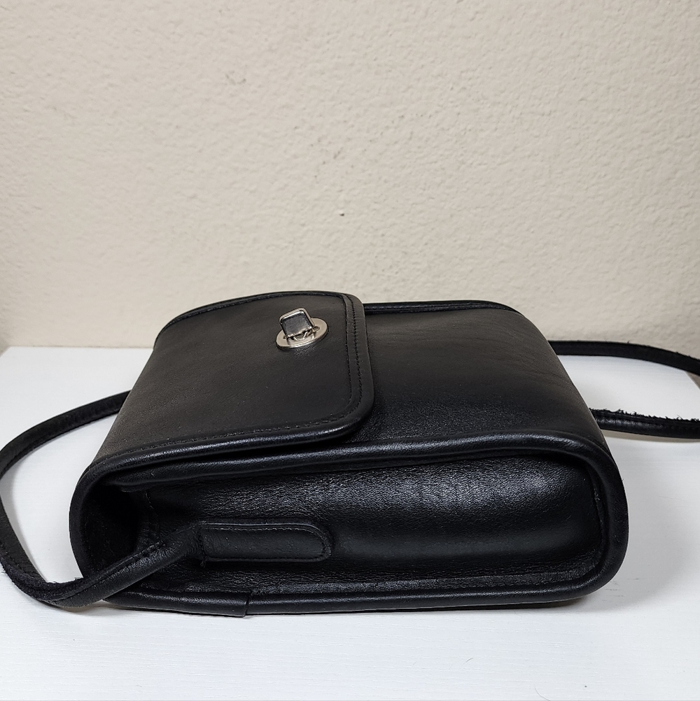 Vintage Coach Black/Nickel Scooter Bag #9893 - Picture 14 of 16